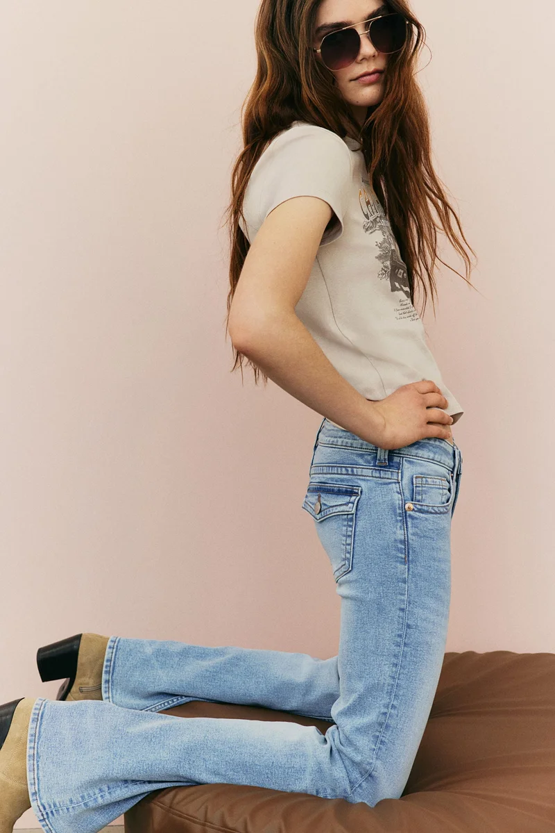 H&M Flared Low Jeans