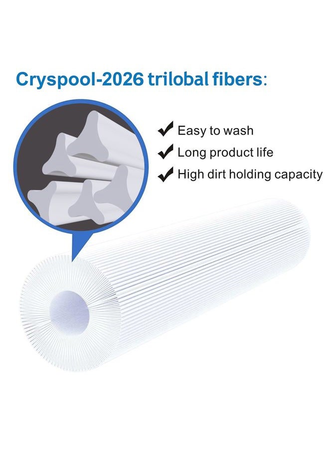 Cryspool Hot Tub Filter(not Oval) Replacement for Spa Filter Aqua Crest PDM28 461273, Dream Maker, 2 Pack - Image 2