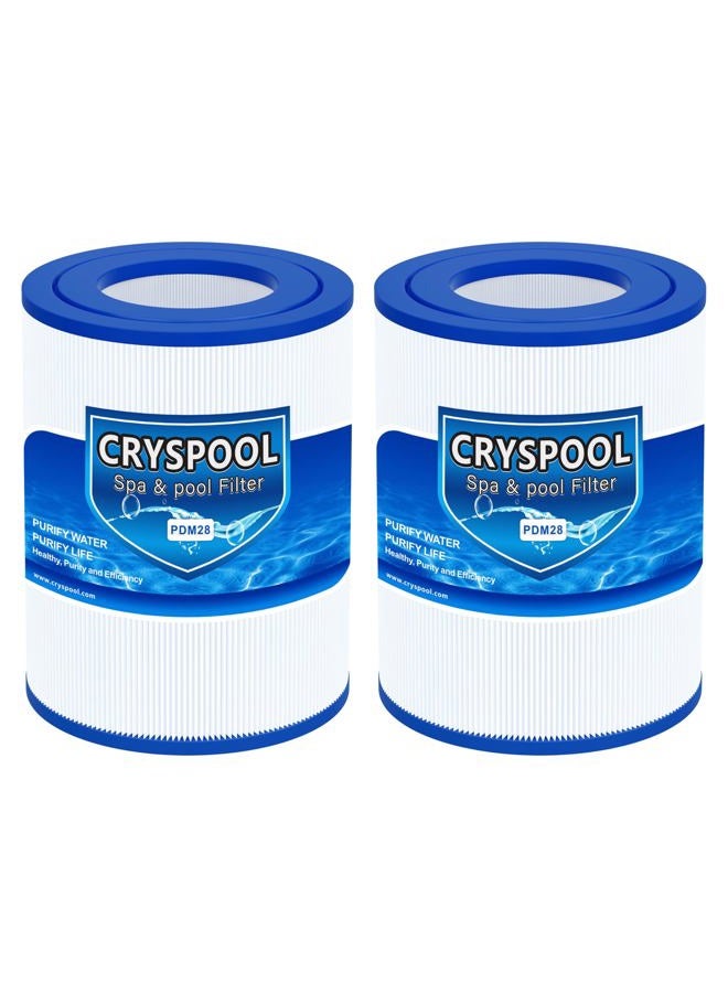 Cryspool Hot Tub Filter(not Oval) Replacement for Spa Filter Aqua Crest PDM28 461273, Dream Maker, 2 Pack - Image 1