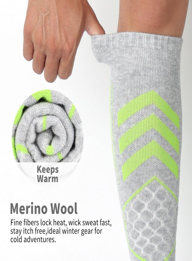 Odtmger Merino Wool Ski Socks,Cold Weather for Ski, Snow, Sonwboarding, Winter, Warm Over-The-Calf Socks, Winter activities. - Image 2