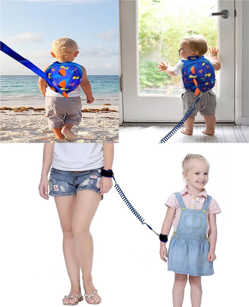 db Toddler Mini Dinosaur Backpack with Child Leash, Anti Lost Wrist Link for Kids, Safety Harness Back Pack for Baby Boy Girl - Image 3