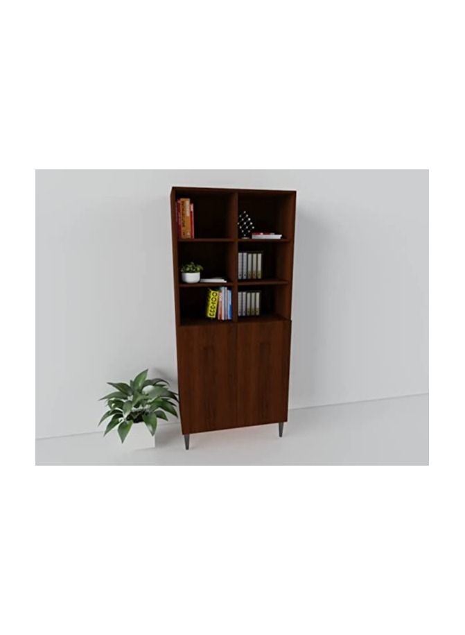 Modern Book Case 80x32x190 Brown B-case1-936