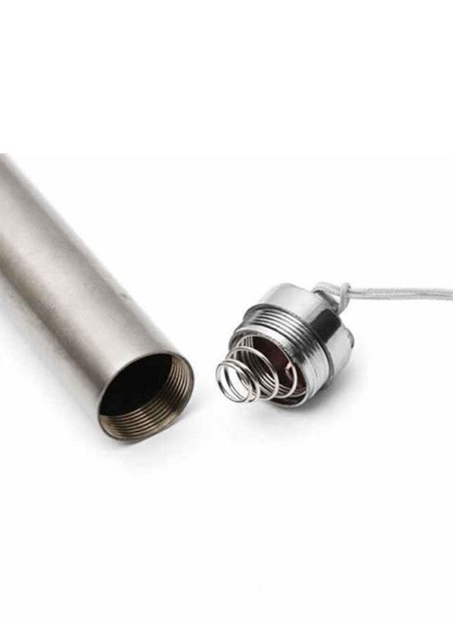 2-In-1 Laser Pointer Pen Silver - Image 4