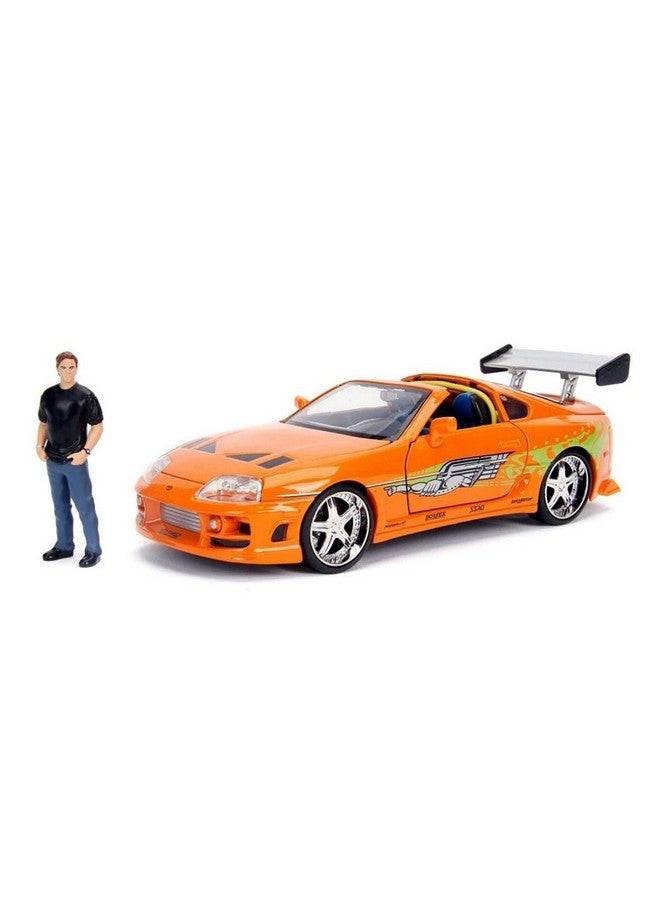 Jada Toys Jada 124 Diecast 1995 Toyota Supra With Brian O'Conner Figure Men - Image 2