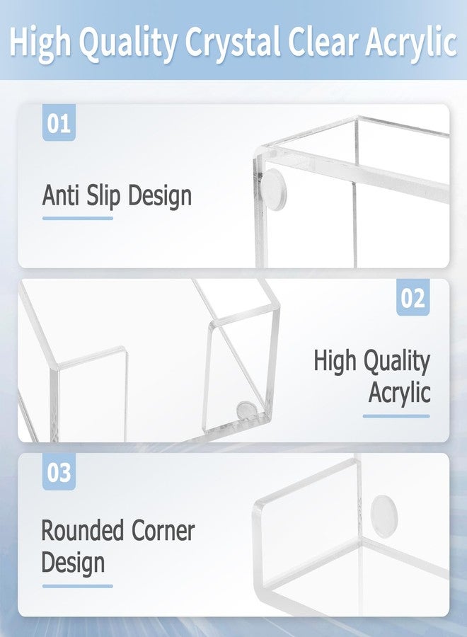 Tecreddy Acrylic Sticky Note Holder, 4 x 6 Crystal Clear Sticky Note Dispenser Acrylic Notepad Holder for School Home Office Desk Organization - Image 3