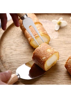 AKDC 6-Piece Cheese Knife Set Stainless Steel Cheese Knives Cheese Fork Cheese Shovel With Bamboo Handle For Parties Party  - Image 3