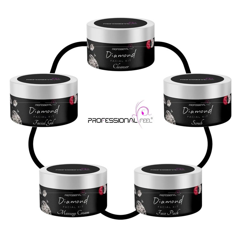 Professional Feel Diamond Facial Kit Set of 5 250 GM - Image 4