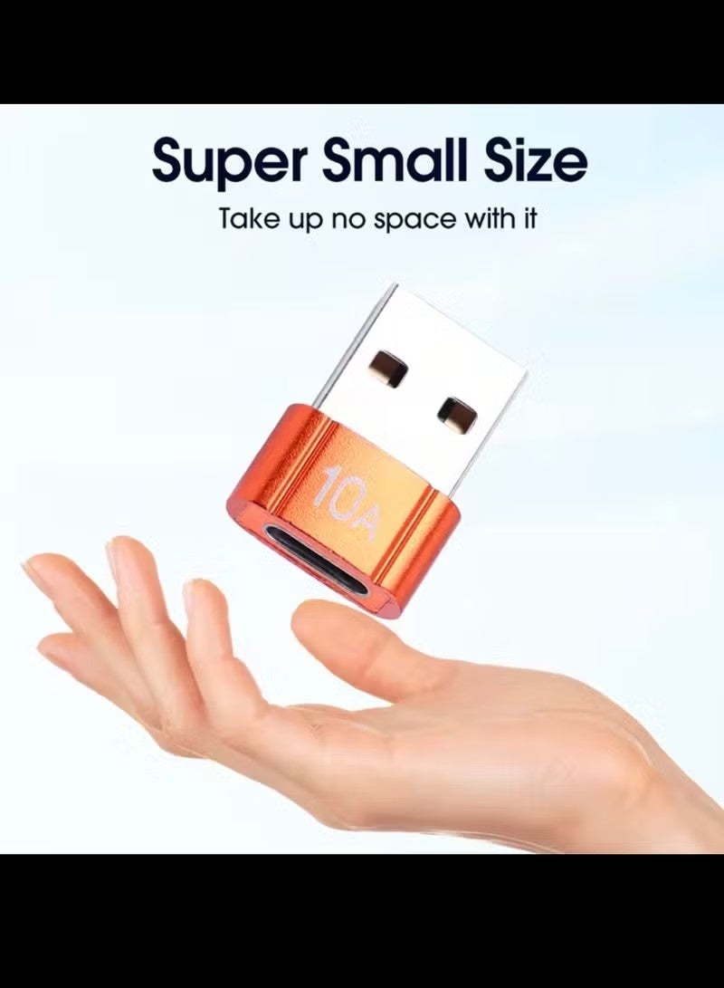 USB OTG Charger Adapter with 10A Charging Port USB to Type C Data Transfer Usb A to type c Female to Male Card Reader for Laptop Computer High Speed - Image 2