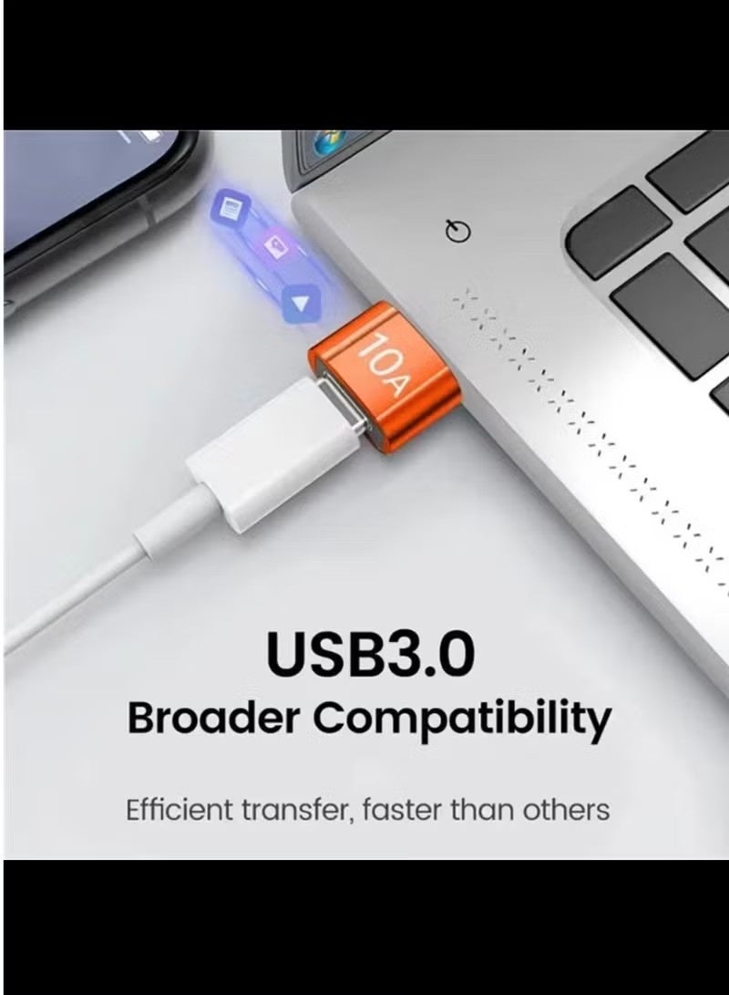 USB OTG Charger Adapter with 10A Charging Port USB to Type C Data Transfer Usb A to type c Female to Male Card Reader for Laptop Computer High Speed - Image 4