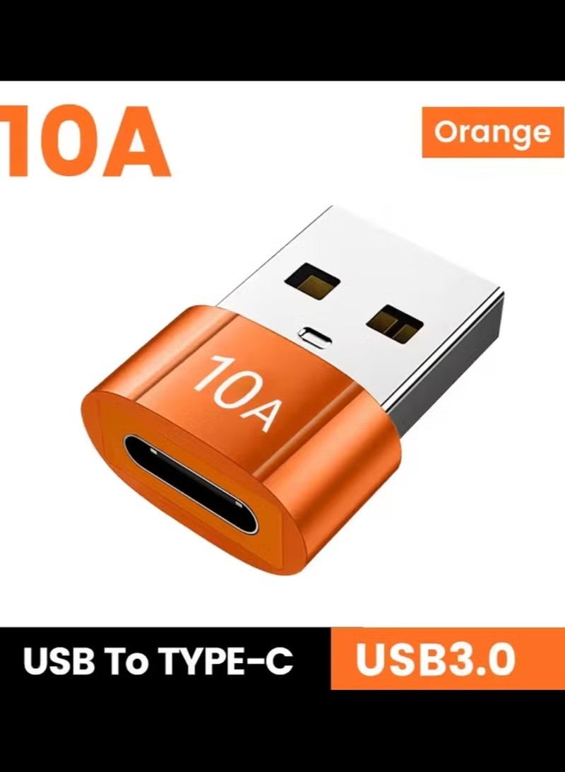 USB OTG Charger Adapter with 10A Charging Port USB to Type C Data Transfer Usb A to type c Female to Male Card Reader for Laptop Computer High Speed - Image 1