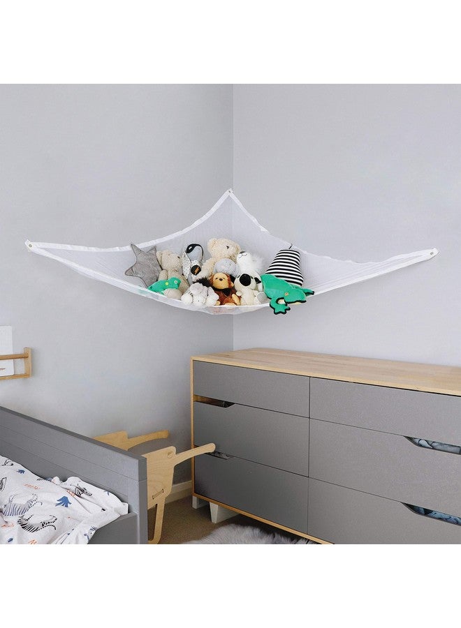 Little Chicks Plush Stuffed Animal Net Hammock -Corner Organizer and Toy Holder - Extra Large Hanging Storage for Kids Bedroom - Image 3