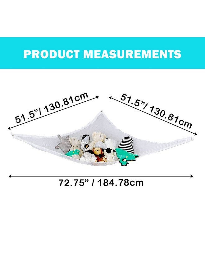 Little Chicks Plush Stuffed Animal Net Hammock -Corner Organizer and Toy Holder - Extra Large Hanging Storage for Kids Bedroom - Image 2