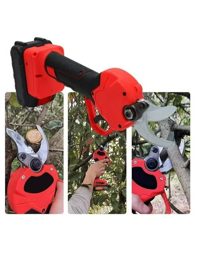 BORTONY Professional Battery powered Garden Tree Pruner Electric Lithium Battery Cordless Branch Cutter Pruning Shear  - Image 4