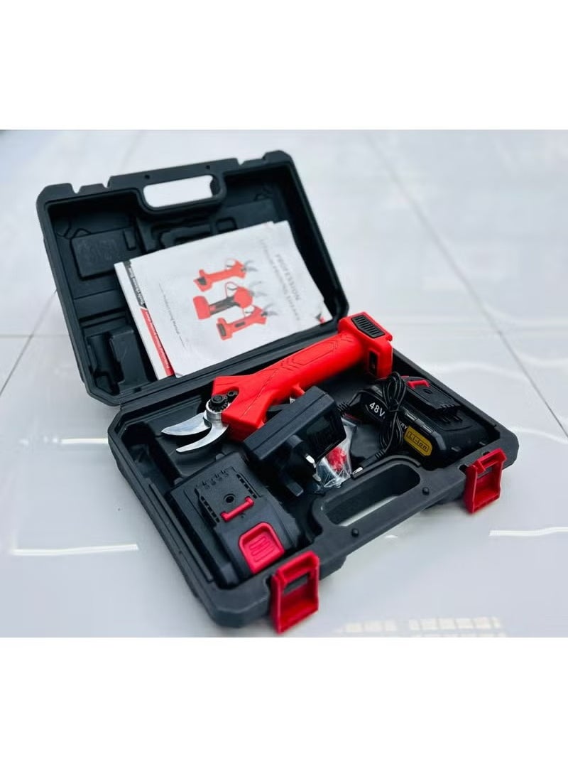 BORTONY - Professional Battery powered Garden Tree Pruner Electric Lithium Battery Cordless Branch Cutter Pruning Shear - Image 1