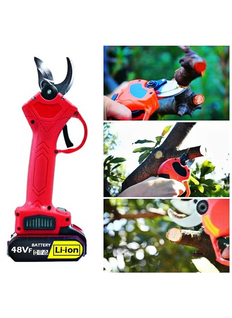 BORTONY - Professional Battery powered Garden Tree Pruner Electric Lithium Battery Cordless Branch Cutter Pruning Shear - Image 1