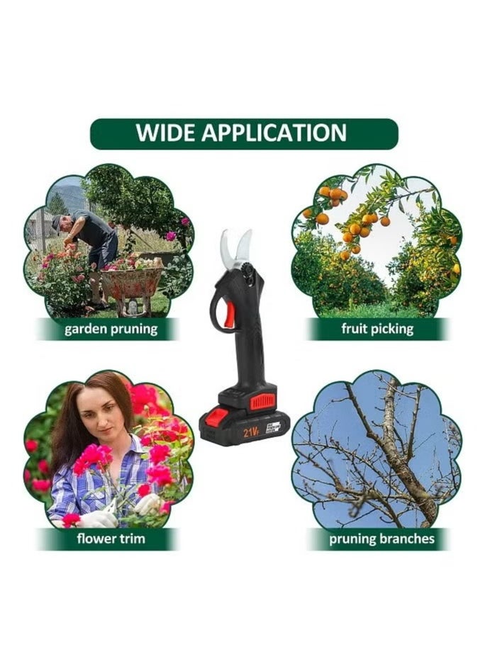 BORTONY - Professional Battery powered Garden Tree Pruner Electric Lithium Battery Cordless Branch Cutter Pruning Shear - Image 1