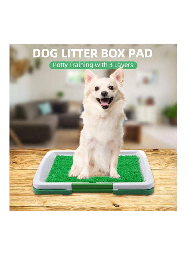 Loquat Dog Litter Box Pad Green/White - Image 2