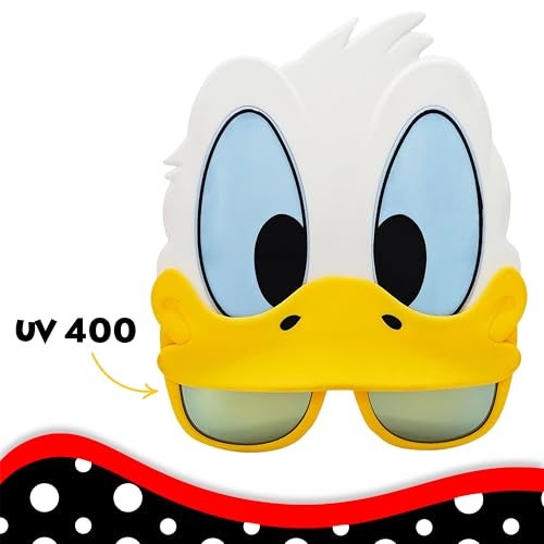 Sun-Staches SunStaches Donald Duck Official Disney Sunglasses Vacation Park or Costume Accessory UV 400 One Size Fits Most Adults - Image 5