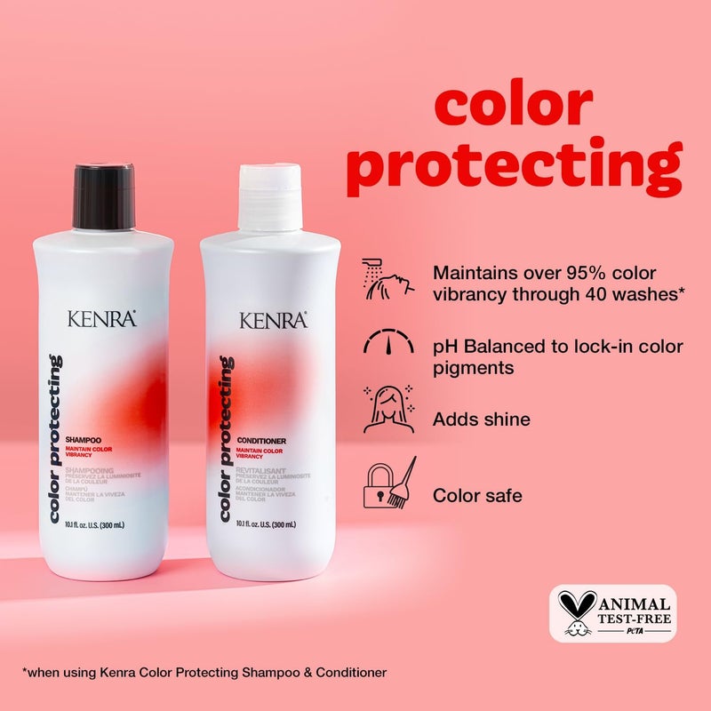Kenra Color Protecting Shampoo & Conditioner Set |Color Safe | Maintain Over 95% Color Vibrancy Through 40 Washes |Enhances Shine | pH-balancing System| Color Maintenance| All Hair Types |10.1 fl. oz. - Image 2