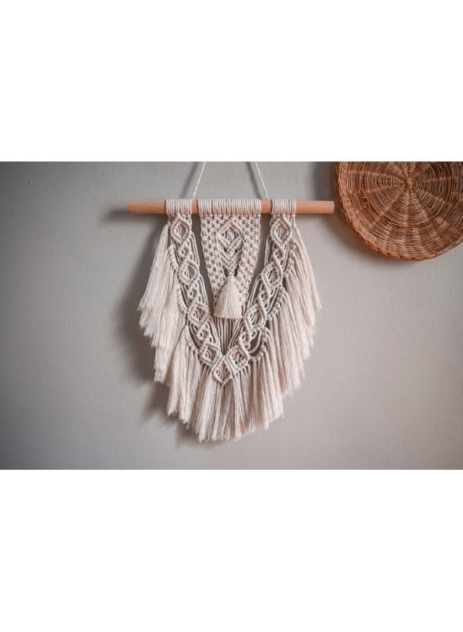 Home Gallery Small Wall Hanging Macrame Decor Handmade  - Image 3