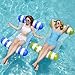SLOOSH 2 Packs Strip Type Hammock Pool Floats Adults 4in1 MultiPurpose Inflatable Pool Floats PVC Water Hammock Lounge Floaties Blue Retrogreen - Image 3