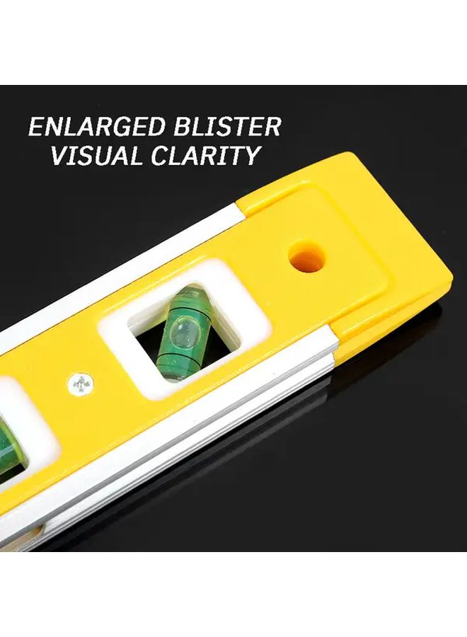 Compact 3 In 1 Aluminum Alloy Level 9 06 Inch Strong Magnetic Durable Precise Measurement Tool For Industrial Use 1 Pack - Image 4