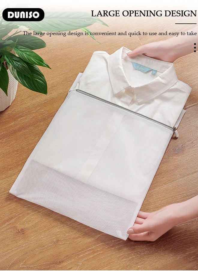 DUNISO 7PCS Mesh Laundry Bags, Thickened Washing Machine Bags for Delicates with Premium Zipper, Reusable Travel Storage Organizer Bag for Blouse, Bra, Hosiery, Stocking, Underwear  - Image 5