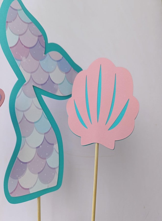 Sam Cute Land Handcrafted Mermaid Cake Topper(set of 3) - Image 5