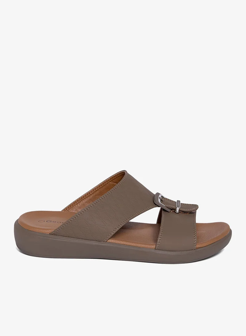 جيومني صنادل جيومني العربية للرجال – صنادل جلدية مريحة ومريحة للارتداء اليومي