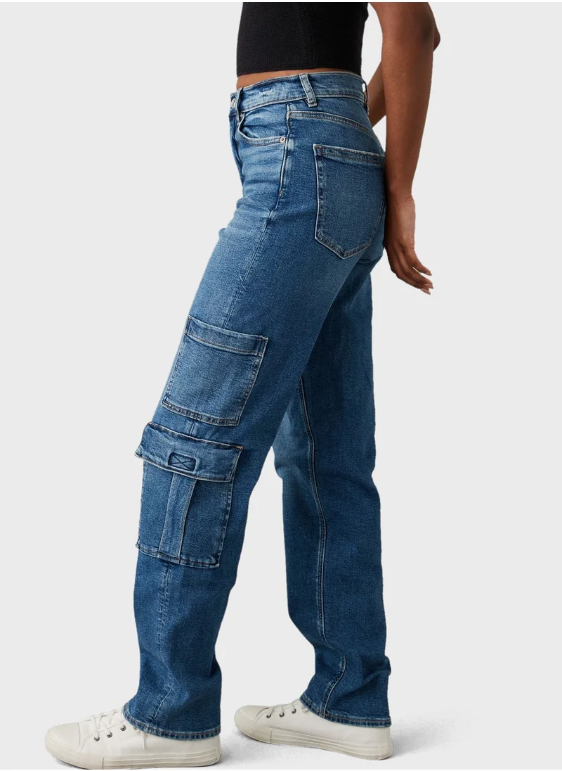 امريكان ايجل High Waist Distressed Jeggings