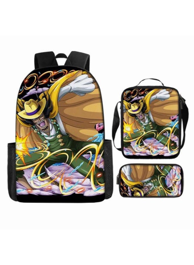 عام أحدث نموذج عالمي من الكرتون طباعة ثلاثة قطعة حقيبة مجموعة ( الطلاب ، الأطفال ، الأصدقاء ، نزهة ، تسلق الجبال ، الخ . ) - Image 2