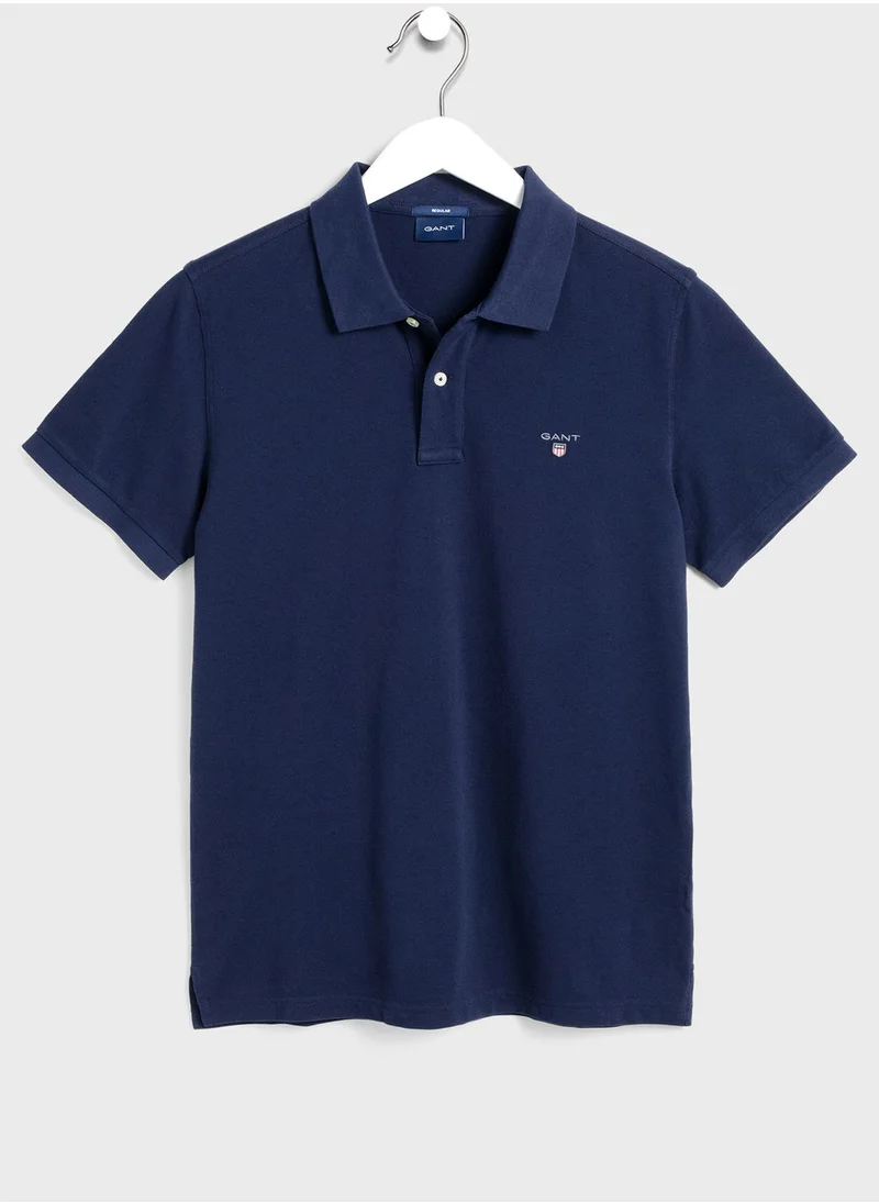 GANT Chest Logo Pique Polo