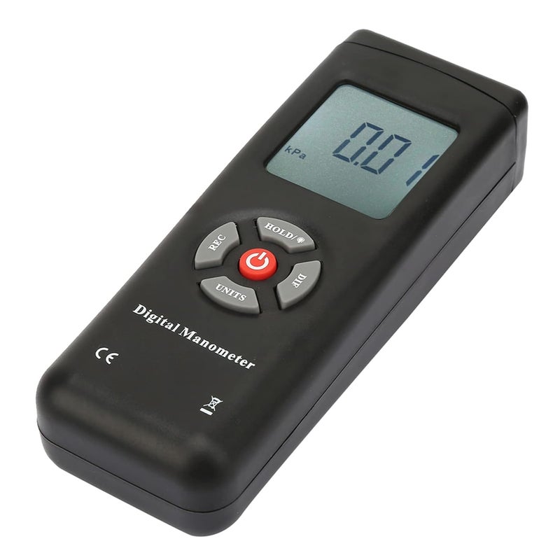 LiebeWH Digital Manometer Differential Pressure Gauge 11 Units with Backlit Display MaxMinAvg Data Retention for HVAC Ventilation Airflow Measurement - Image 5