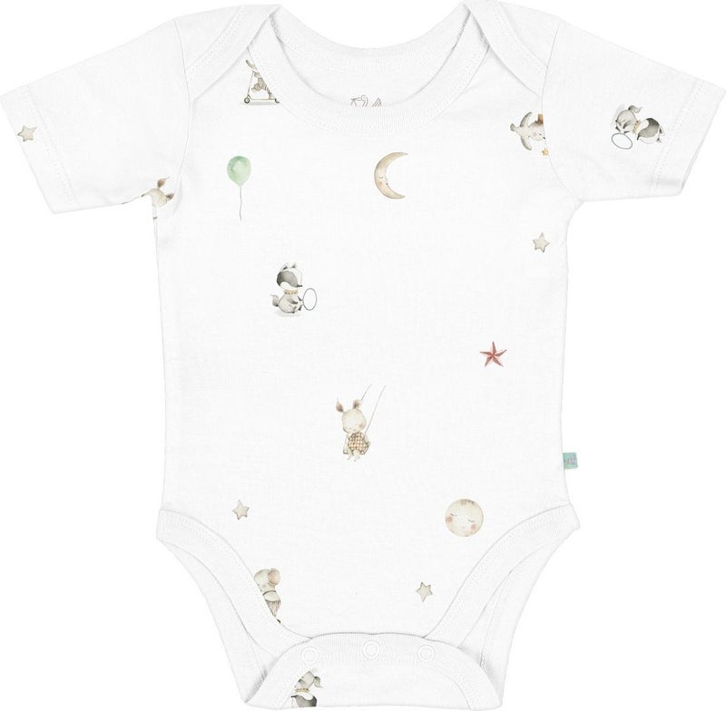 Casadora Baby Circus Organic Cotton Baby Short Sleeve Bodysuit - Image 1