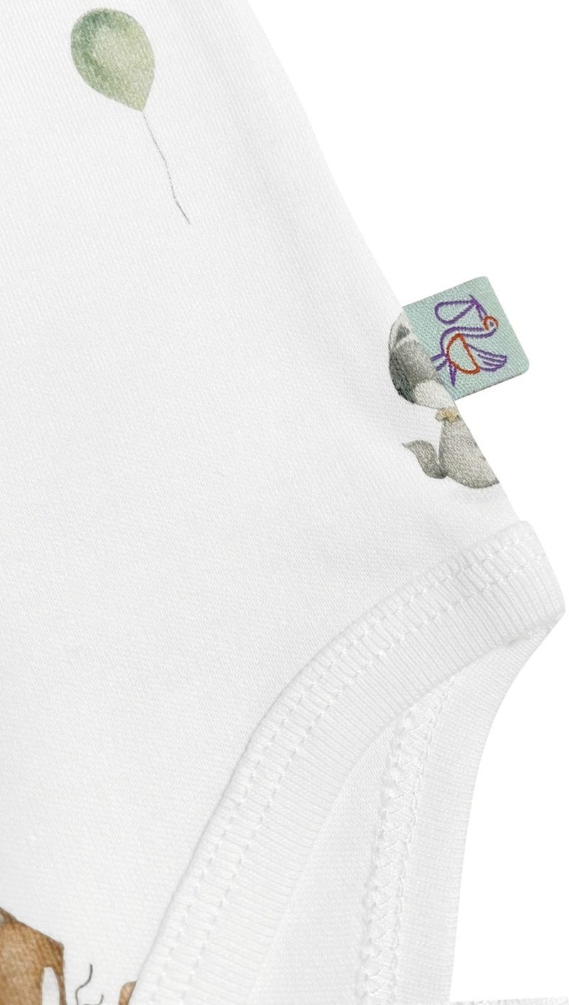 Casadora Baby Circus Organic Cotton Baby Short Sleeve Bodysuit - Image 3