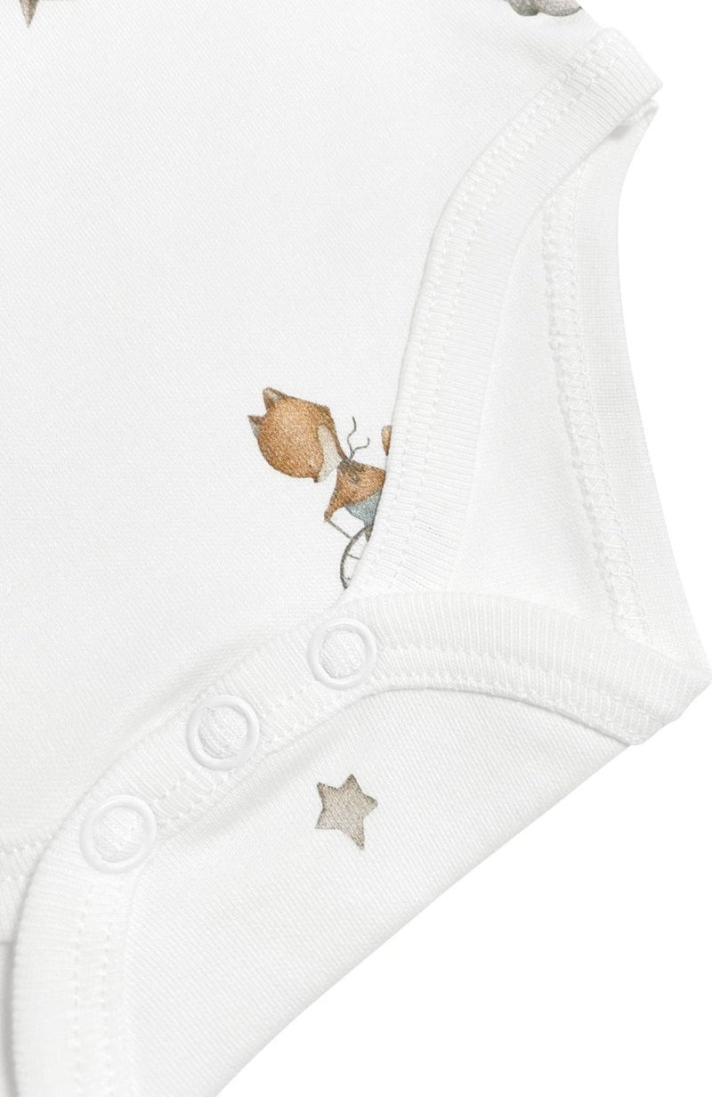 Casadora Baby Circus Organic Cotton Baby Short Sleeve Bodysuit - Image 4