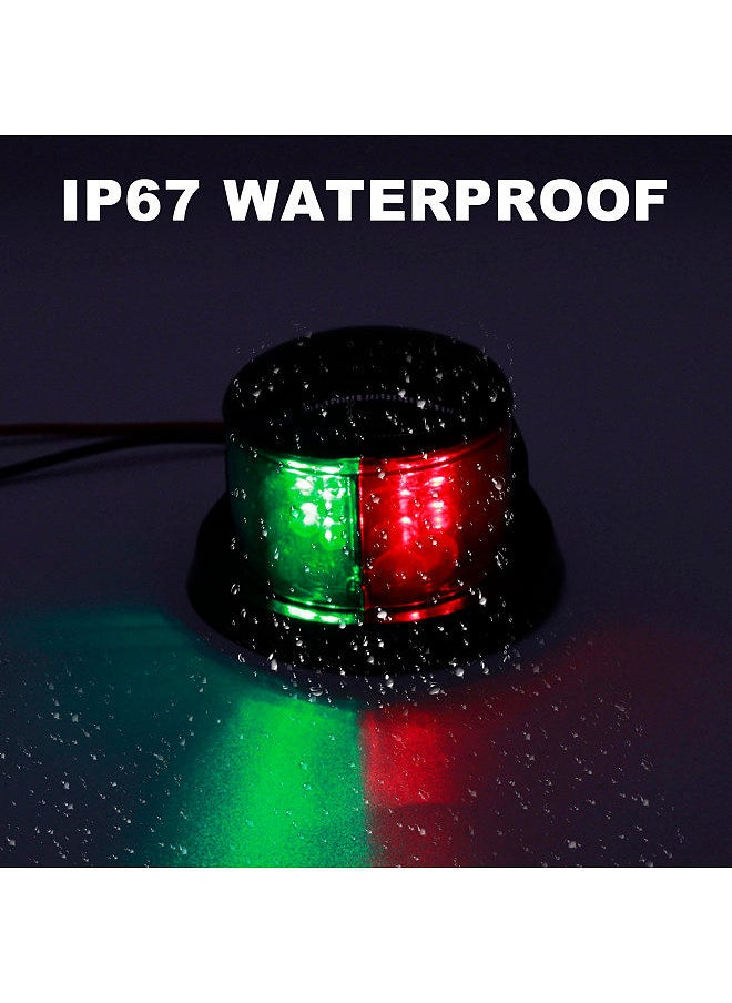 Generic - Boat Navigation Light, LED Red and Green Marine Navigation Light,Boat LED Bow Light  for Pontoon and Small Boat - Image 1