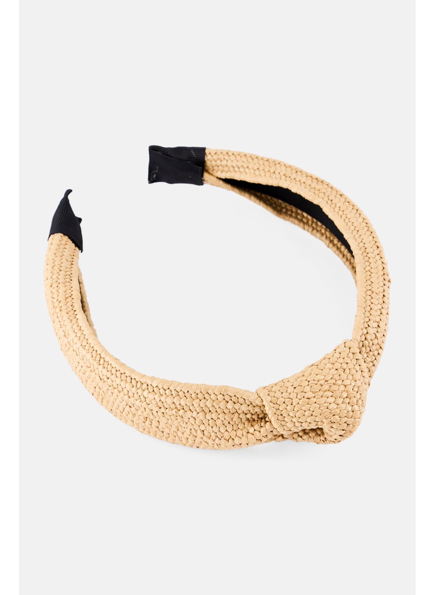 Orly Fashion Accessories Kids Girl Twisted Stripe Headband, Tan  - Image 2