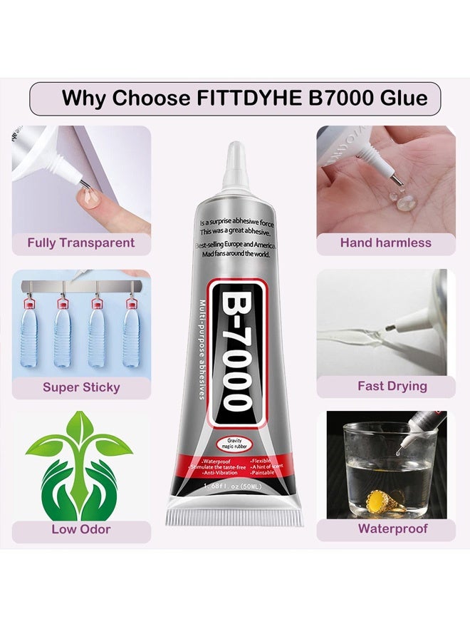 Jewelry Glue for Making,  1PCS 50ML/1.69 fl oz Clear Adhesive for Rhinestone, Fabric, Multipurpose Super  for Phone Repair, Nail Art, Wood, Glass, Charms - Image 3