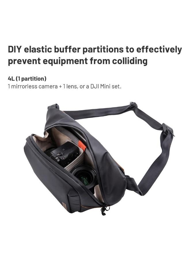 PGYTECH Onego Solo Sling Bag V2 Obsidian 4L  - Image 3