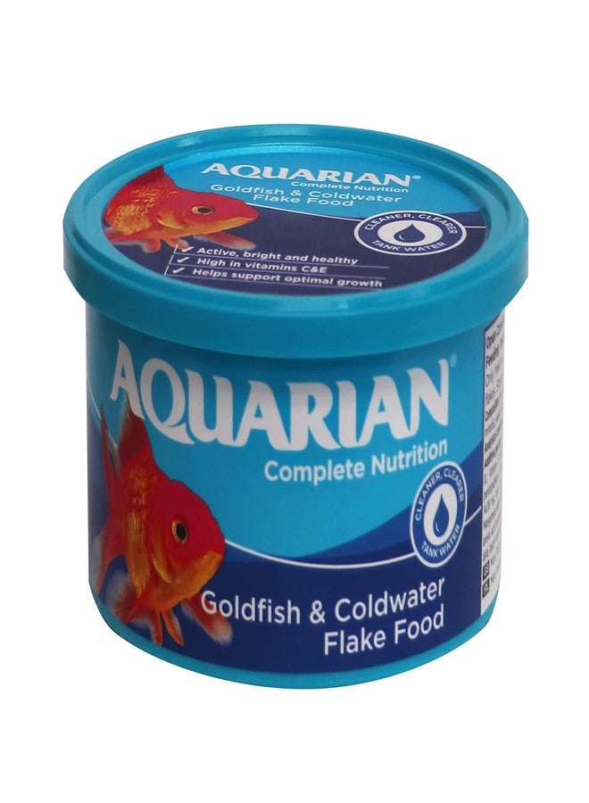 Aquarian Api Aquarian Goldfish Flakes (also Suitable For Small Pond Fish), 50 G Container - Image 1