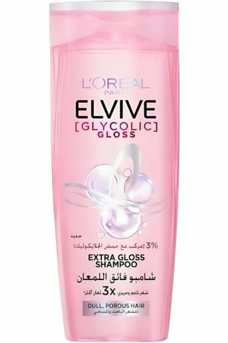 L'OREAL PARIS Elvive Shampoo Glycolic Gloss 600 Ml (Packaging May Vary) - Image 2