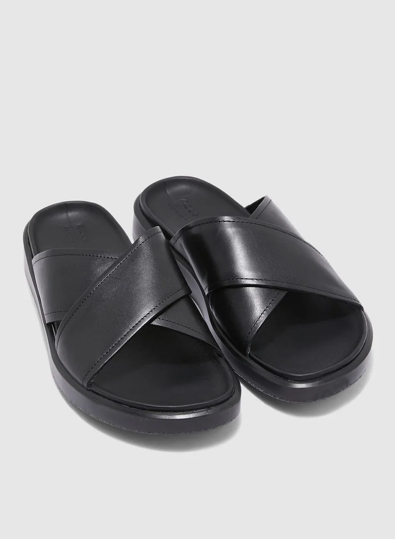 ECCO Flowt LX Cross Strap Slide Sandals