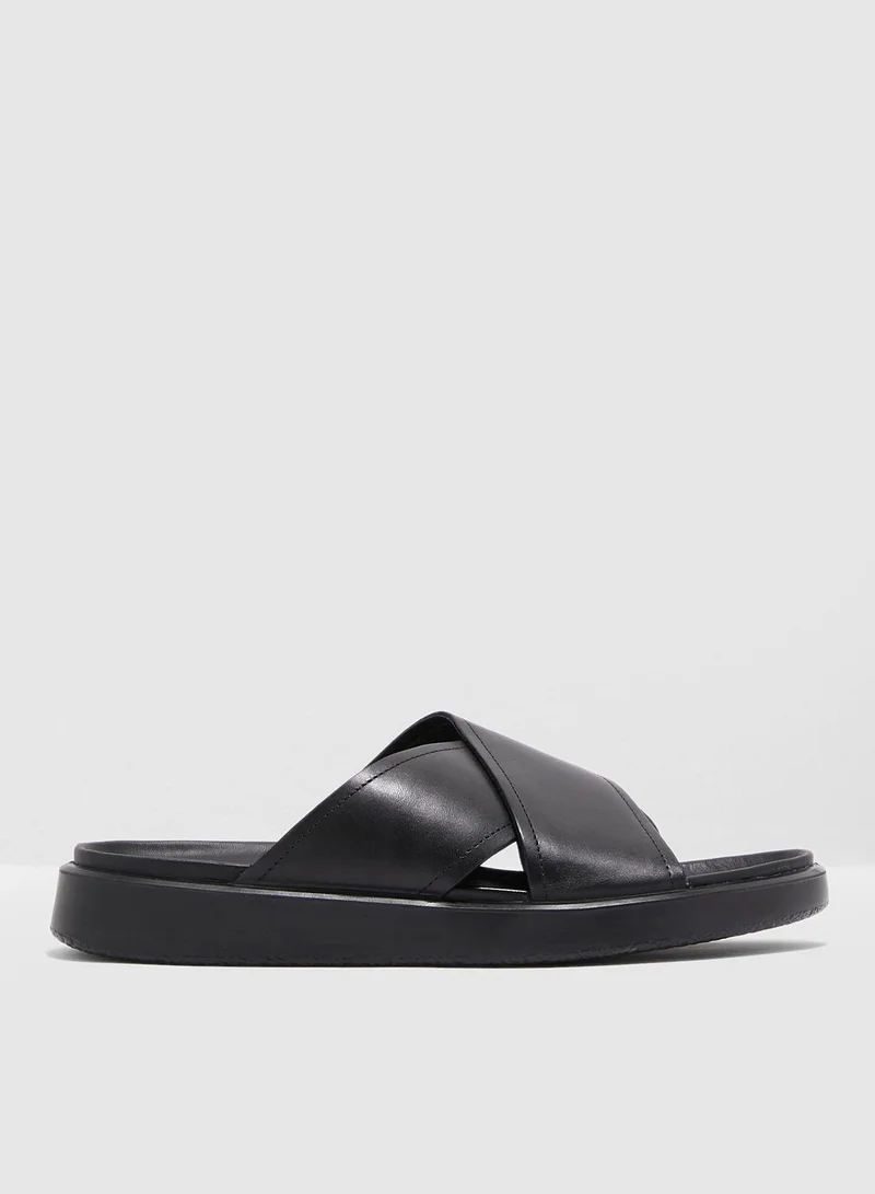ECCO Flowt LX Cross Strap Slide Sandals