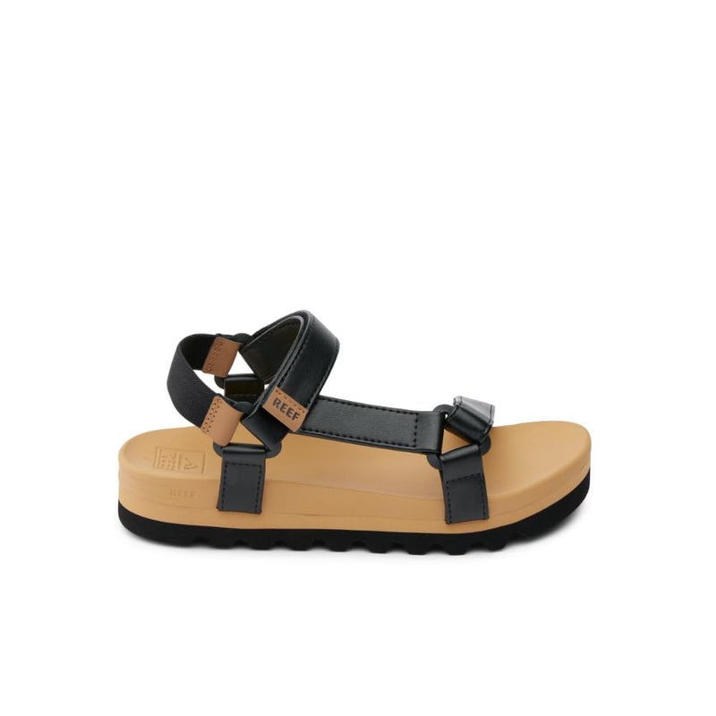 Reef Kids' Rem Hi Platform Sandal, Soft and Supportive Footbed, Adjustable Straps, Black/Tan, 1 - Image 4
