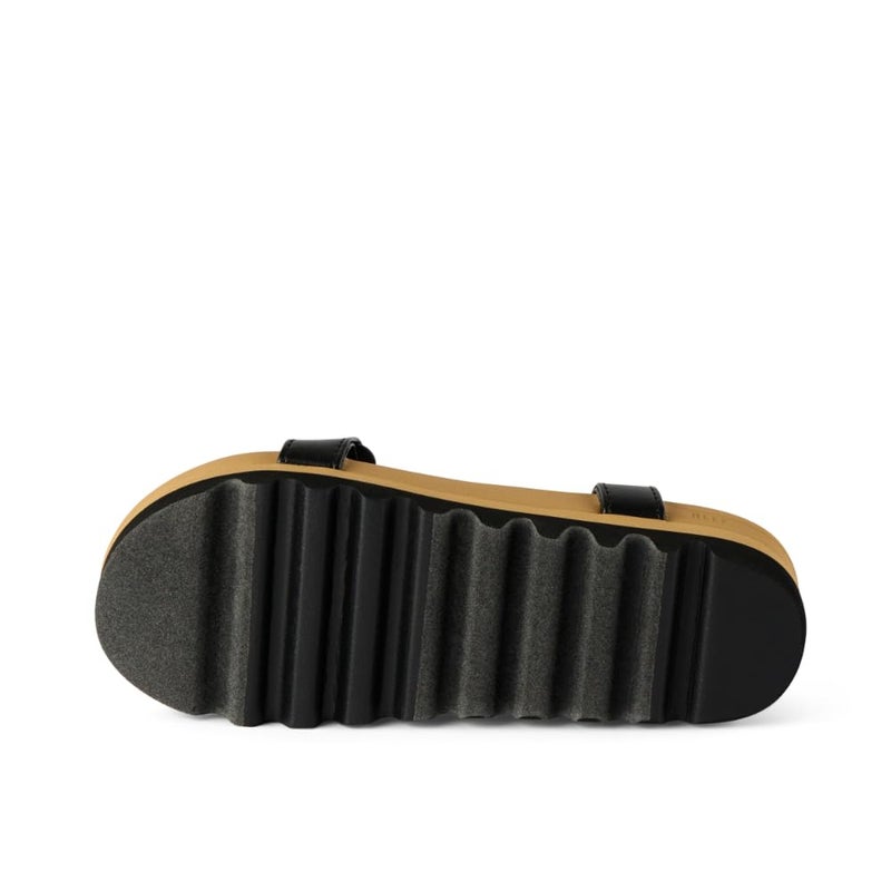 Reef Kids' Rem Hi Platform Sandal, Soft and Supportive Footbed, Adjustable Straps, Black/Tan, 1 - Image 3