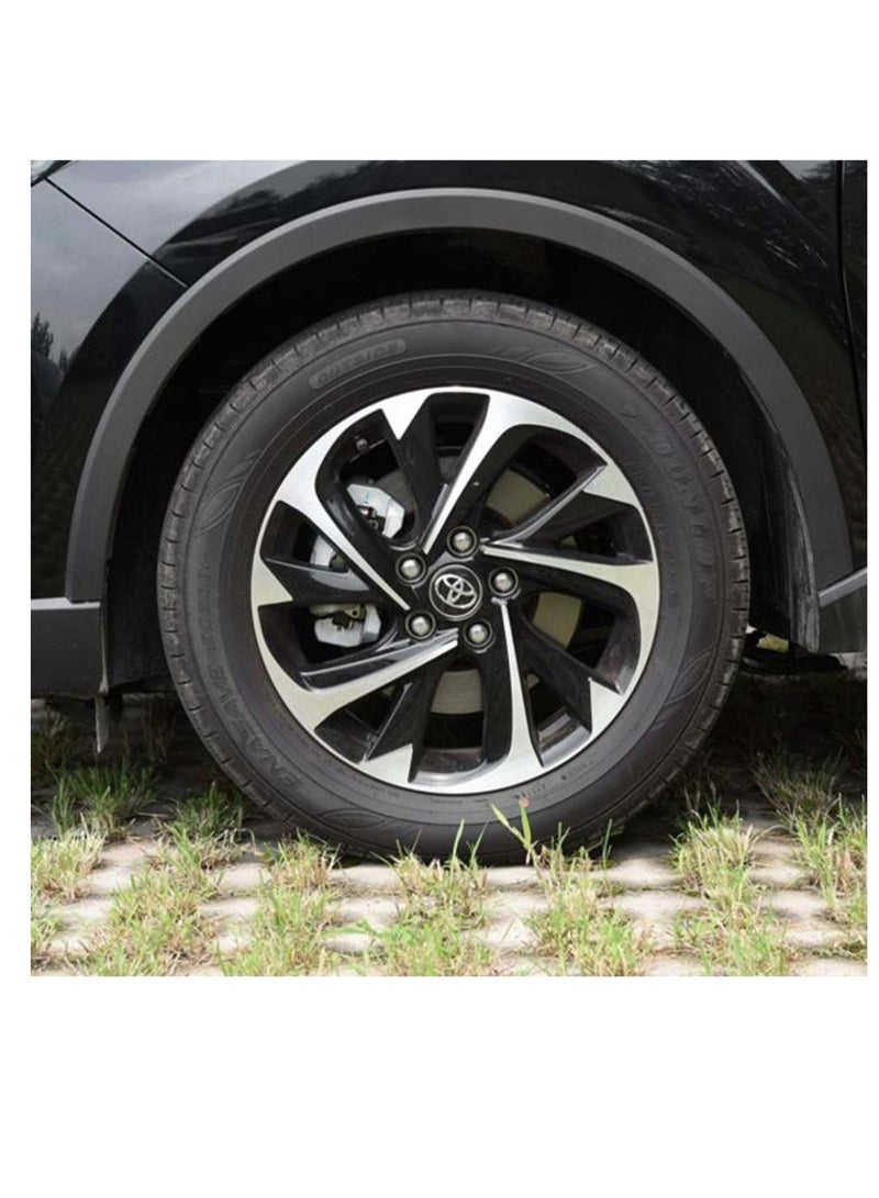 Car Wheel Center Hub Caps for TOYOTA, Parts accessories Modified parts 4pcs Wheel Center Hub Cap Decorative Cover Kit for Camry, Sienna, Venza, Avalon, Corolla, Prius - Black, 62mm - Image 2