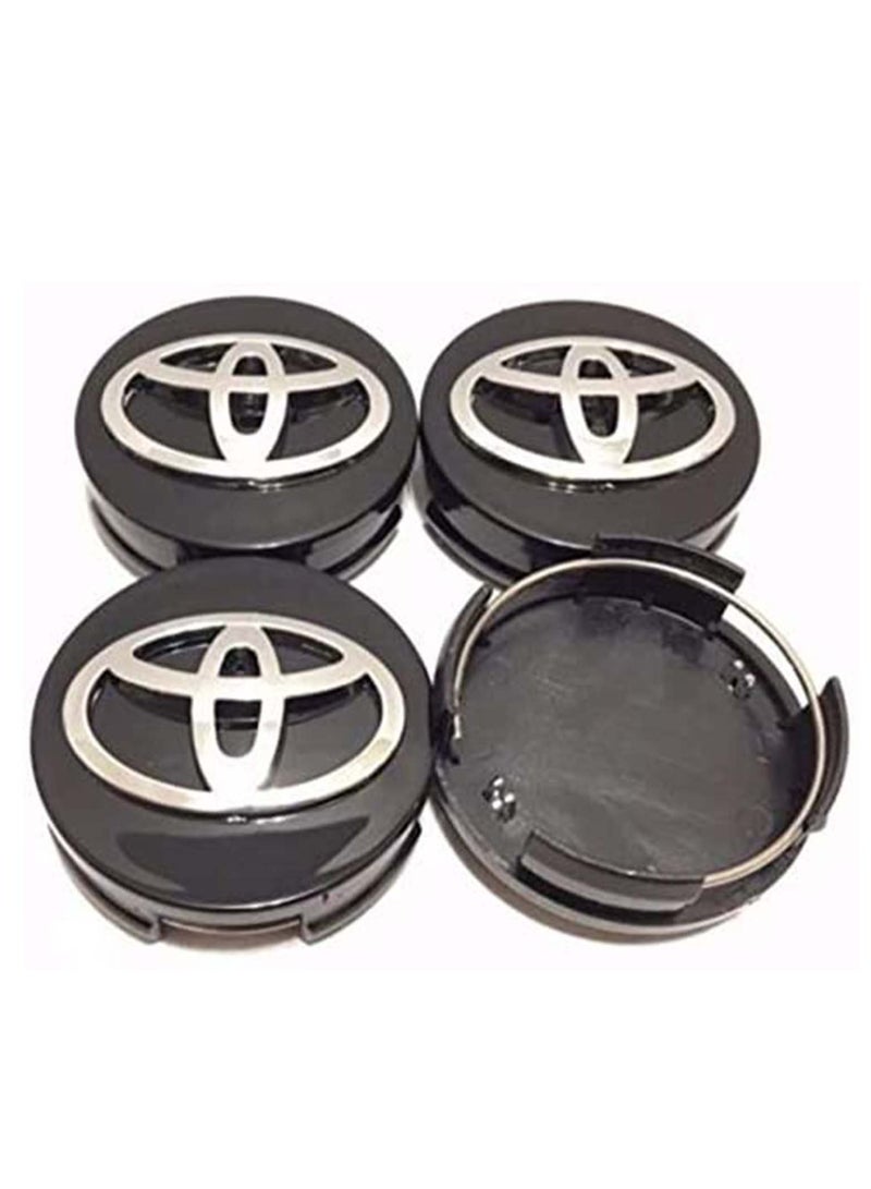 Car Wheel Center Hub Caps for TOYOTA, Parts accessories Modified parts 4pcs Wheel Center Hub Cap Decorative Cover Kit for Camry, Sienna, Venza, Avalon, Corolla, Prius - Black, 62mm - Image 3