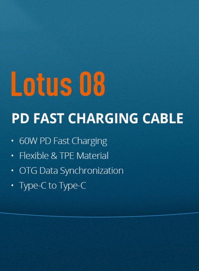 ريفرسونج كابل RIVERSONG Pd للشحن السريع من النوع C إلى النوع C Tpe - Image 1