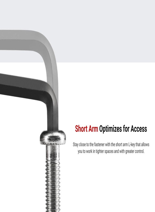 TEKTON Short Arm Ball End Hex L-Key Set with Holders, 23-Piece (0.050-3/8 in., 1.3-10 mm) | KLX91313 - Image 5